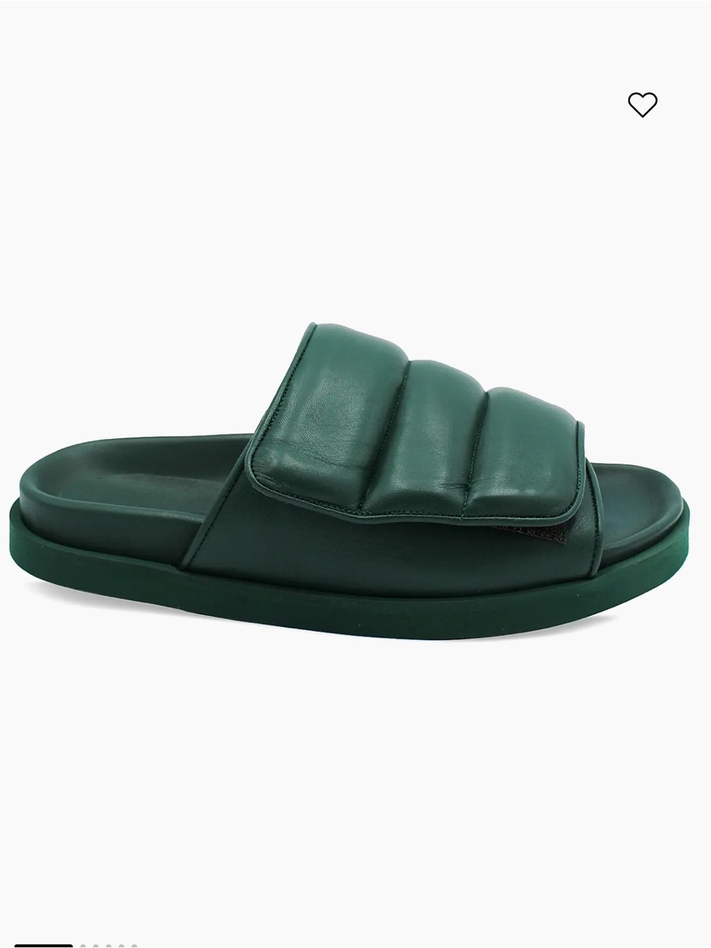 Gia Borghini leather slide sandals